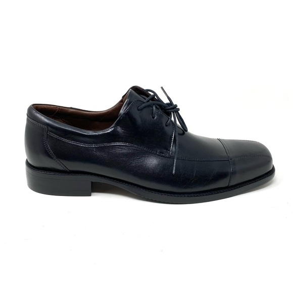 Johnston & Murphy Men's Dobson Cap Oxford 20-7511 Black - Picture 1 of 7